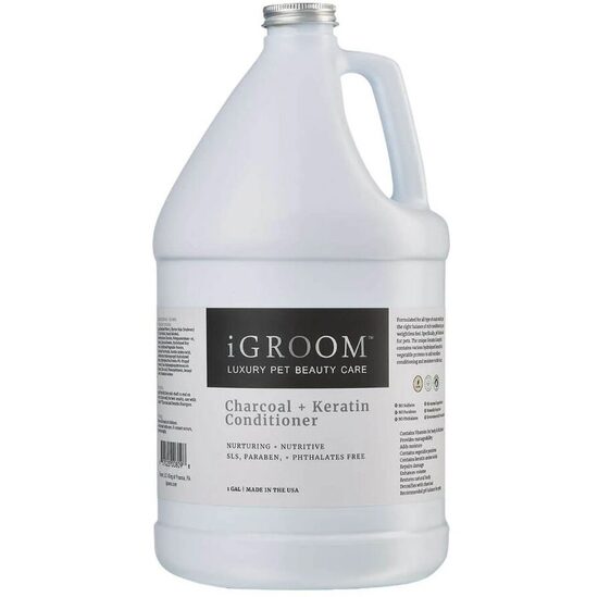 iGroom Charcoal + Keratin Pet Conditioner, 3.78L - кондиционер для собак и кошек